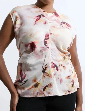 Bluza Karen Millen Plus Size, floral print Floral print