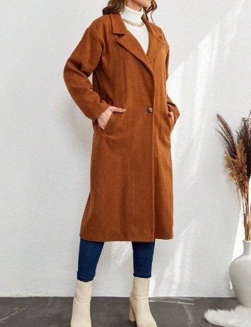 
						Palton SHEIN, maro