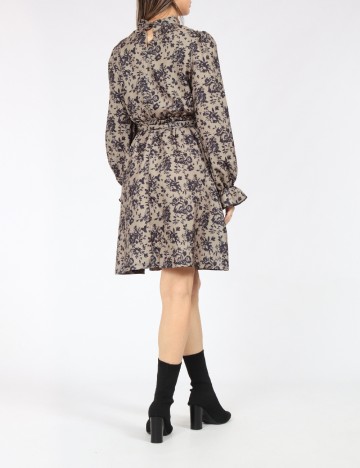 Rochie medie SHEIN, negru/verde