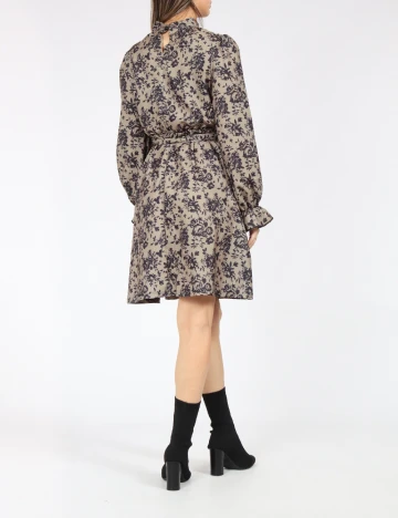 Rochie medie SHEIN, negru/verde