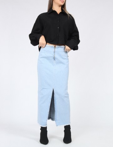 
						Fusta SHEIN, albastru