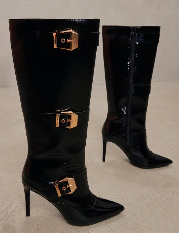 
						Cizme PrettyLittleThing, negru