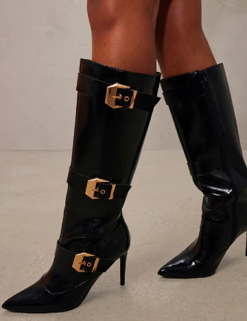 Cizme PrettyLittleThing, negru Negru