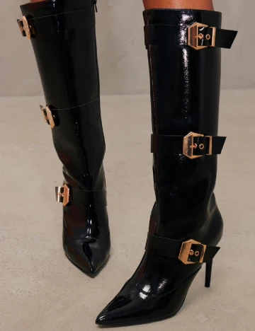 Cizme PrettyLittleThing, negru Negru