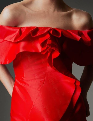 Rochie scurta Karen Millen, rosu