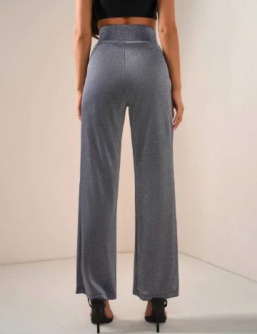 Pantaloni SHEIN, argintiu