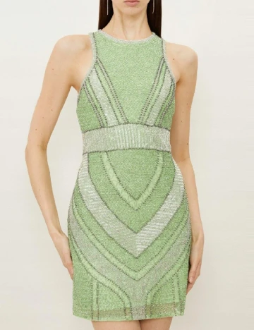 Rochie scurta Karen Millen, verde Verde