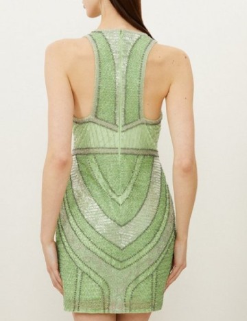 Rochie scurta Karen Millen, verde