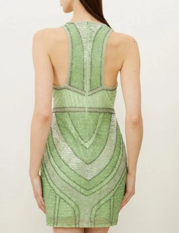 Rochie scurta Karen Millen, verde Verde