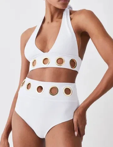 Sutien de baie Karen Millen, alb