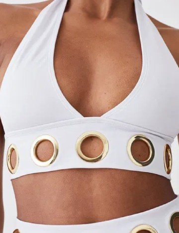 Sutien de baie Karen Millen, alb