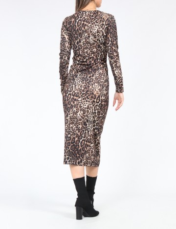 Rochie medie Samdan, animal print