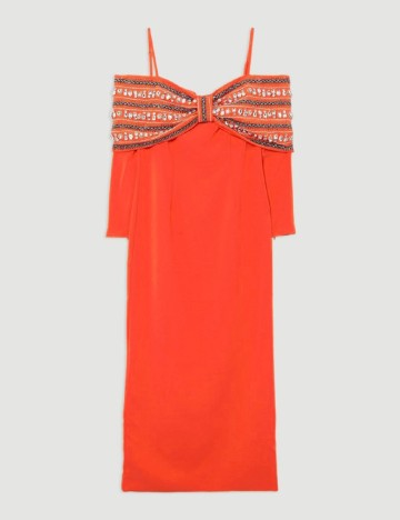 Rochie medie Karen Millen, portocaliu