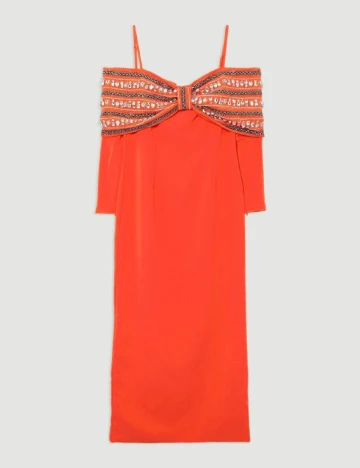 Rochie medie Karen Millen, portocaliu Portocaliu