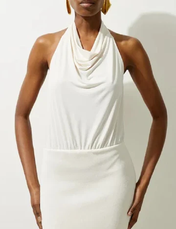 Rochie medie Karen Millen, ecru