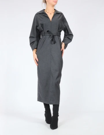 Rochie medie Karen Millen, gri inchis