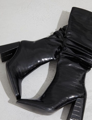 Cizme PrettyLittleThing, negru