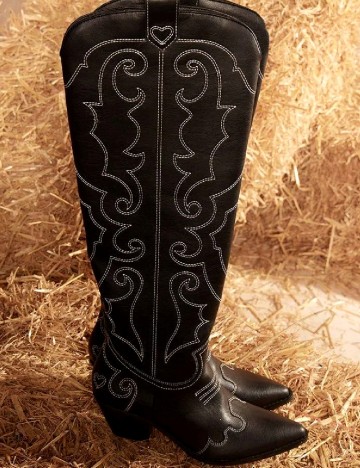 Cizme PrettyLittleThing, negru