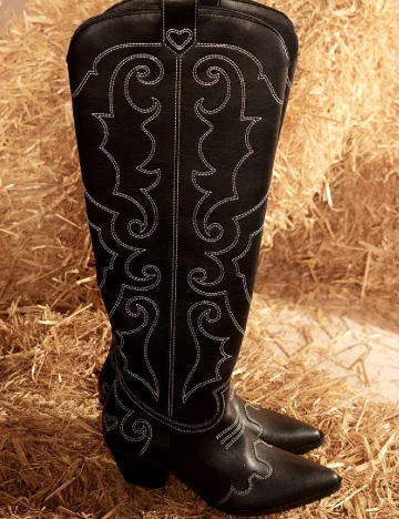 Cizme PrettyLittleThing, negru