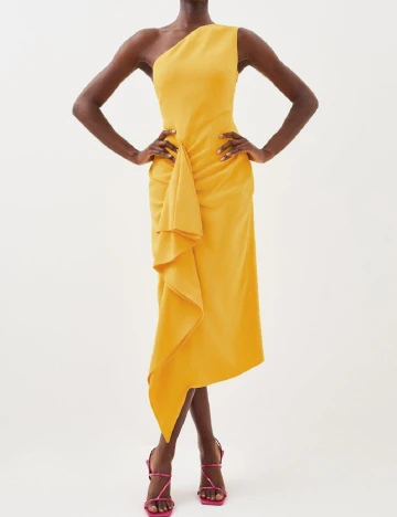 Rochie medie Karen Millen, galben