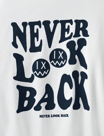 Compleu Shein Kids, alb/bleumarin