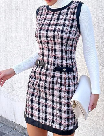 Rochie scurta Samdan, mix culori