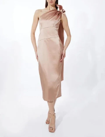 Rochie medie Karen Millen, roz pudra