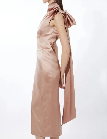 Rochie medie Karen Millen, roz pudra