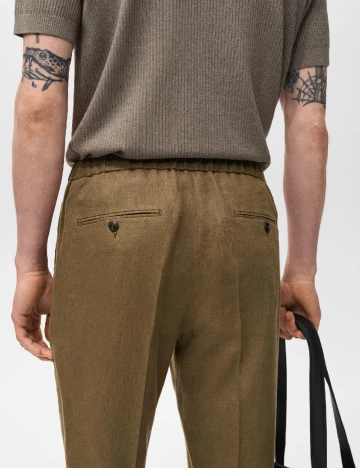 Pantaloni Mango, kaki