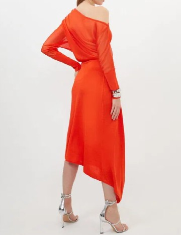 Rochie lunga Karen Millen, portocaliu
