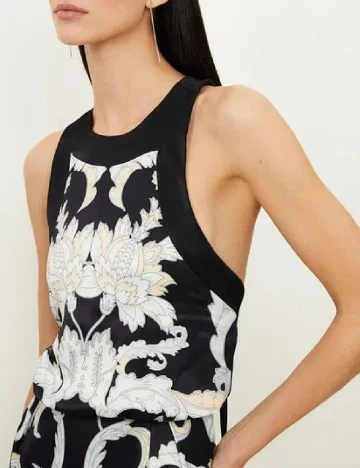 Rochie lunga Karen Millen, negru Negru