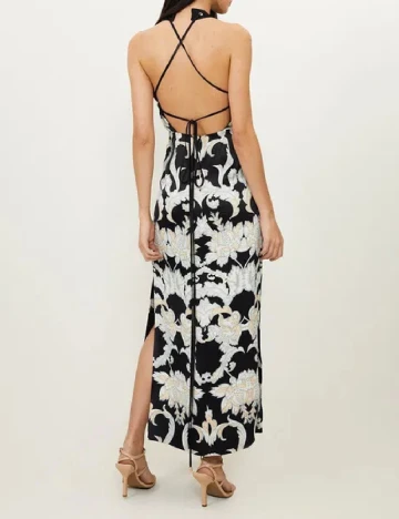 Rochie lunga Karen Millen, negru Negru