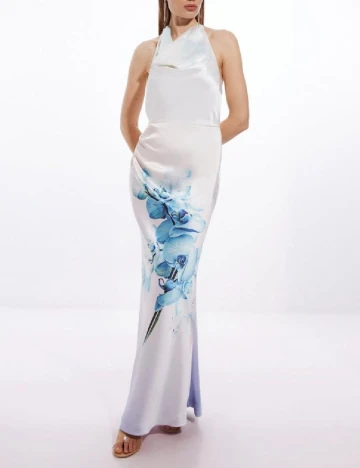 Rochie lunga Karen Millen, alb Alb