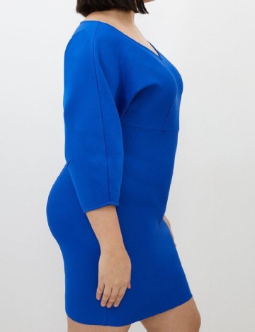 Rochie scurta Karen Millen Plus Size, albastru