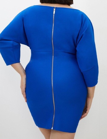 Rochie scurta Karen Millen Plus Size, albastru