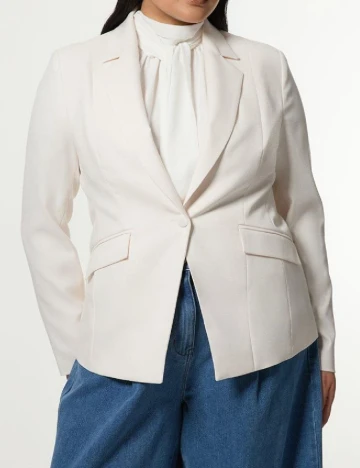 Sacou Karen Millen Plus Size, ecru