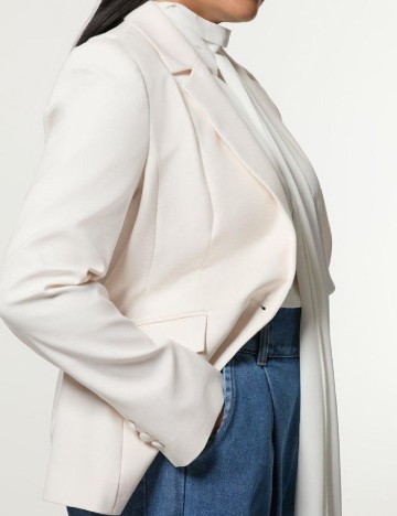 Sacou Karen Millen Plus Size, ecru