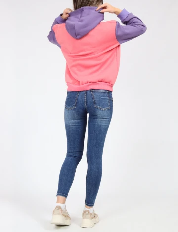 Hanorac SHEIN, roz/mov