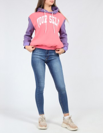 Hanorac SHEIN, roz/mov