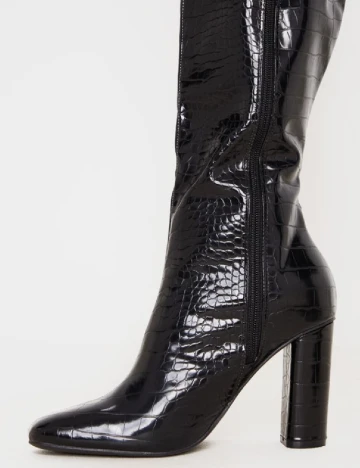 Cizme PrettyLittleThing, negru