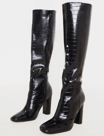 Cizme PrettyLittleThing, negru