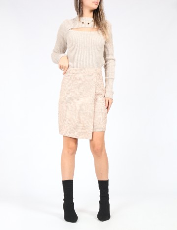 Fusta SHEIN, maro deschis