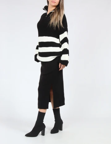 Compleu SHEIN, alb/negru Negru