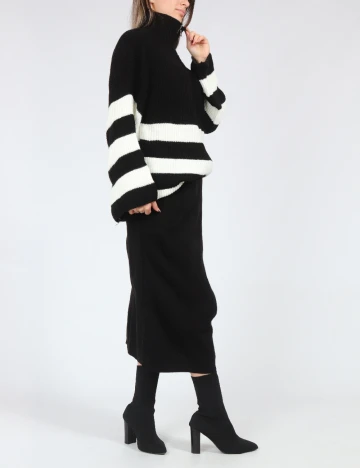 Compleu SHEIN, alb/negru Negru