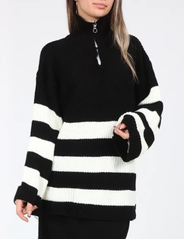 Compleu SHEIN, alb/negru Negru