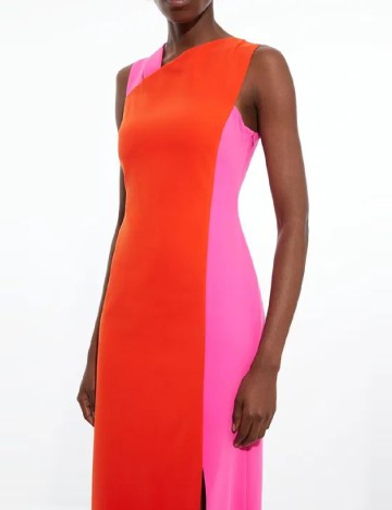 Rochie medie Karen Millen, portocaliu/roz