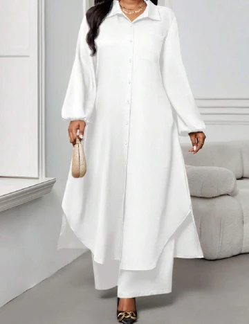 Compleu SHEIN CURVE, alb Alb