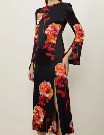 Rochie lunga Karen Millen, negru Negru