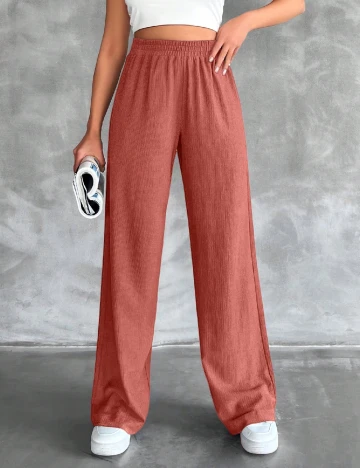 Pantaloni SHEIN, somon