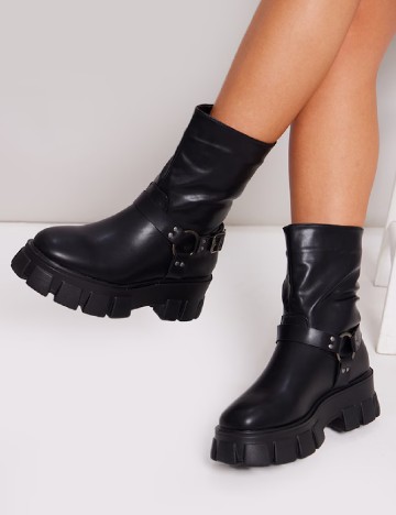 
						Ghete PrettyLittleThing, negru